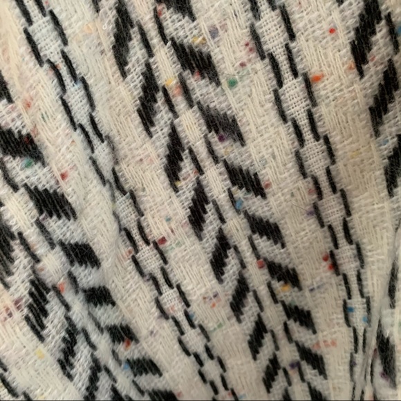 Mudd lightweight kimono white blackfringe - Picture 4 of 9